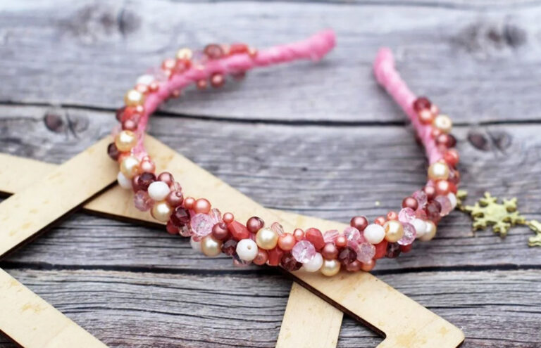 Мастер-класс «Ободок из бусин»