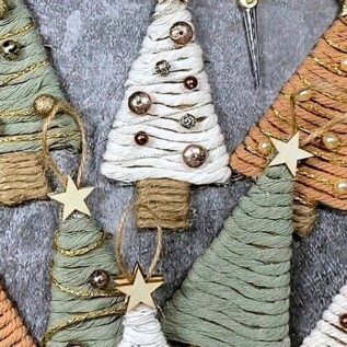 крафт игрушка елочная