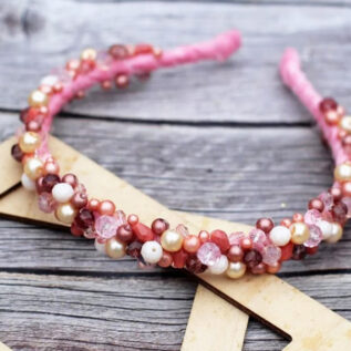 Мастер-класс «Ободок из бусин»